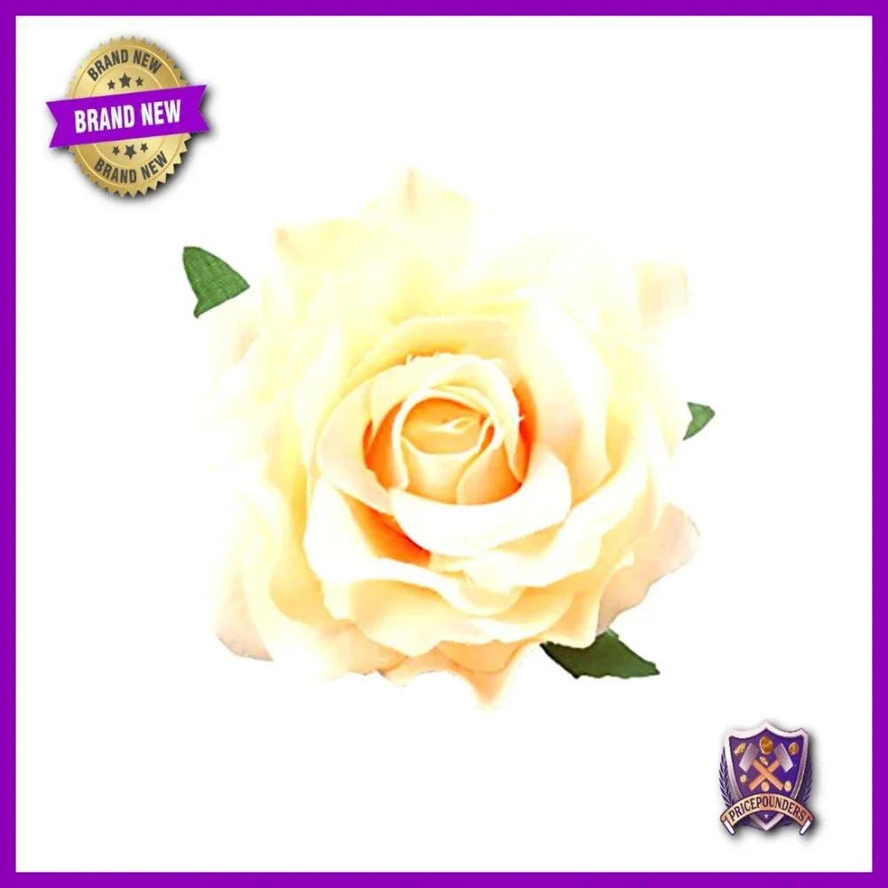 10-Pack Rose Hair Clip Brooch Set for Bridal Flamenco Dancer Headpiece